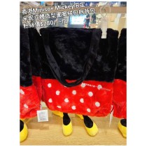 香港Miniso x Mickey限定 米妮 立體造型圖案絨包肩背包